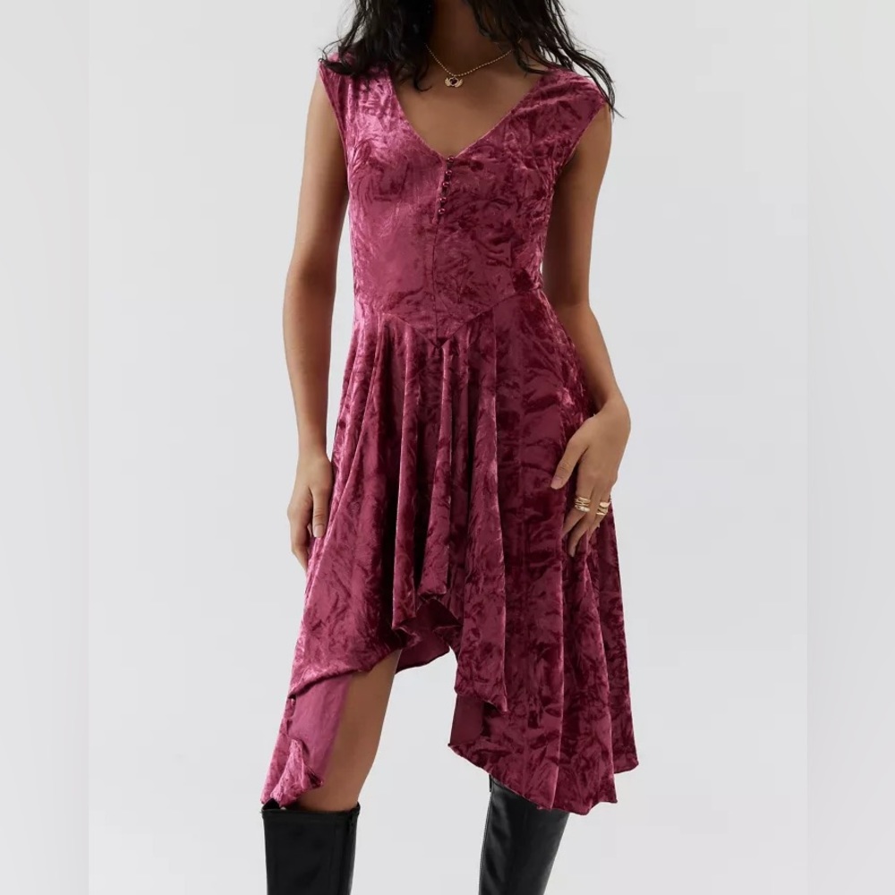 Urban Outfitters velvet mini dress